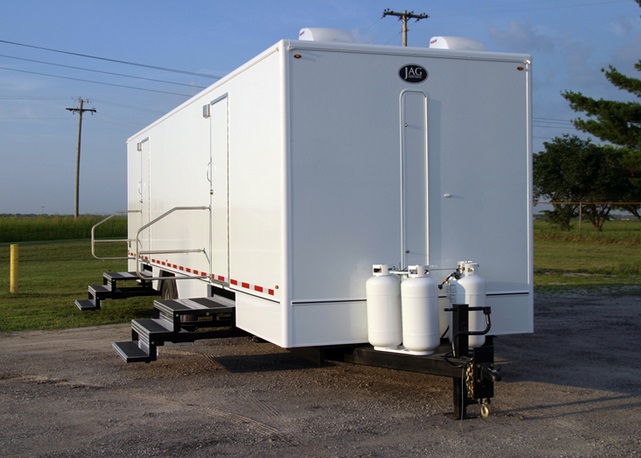 High End, Fancy Restroom Trailer Rentals in Asheville, North Carolina With Heating & A/C Systems